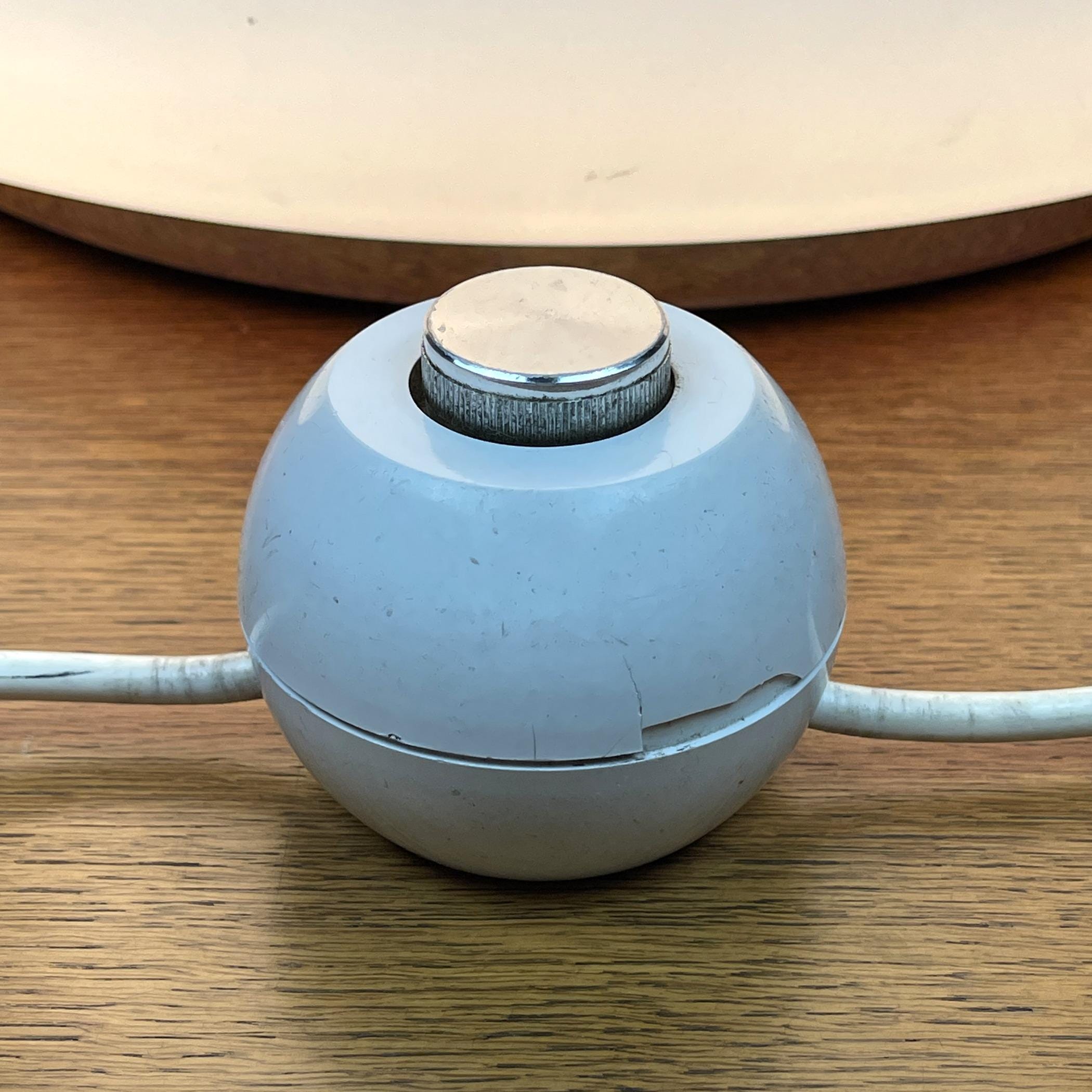 Vintage opaline glass floor lamp, Italy 1970s