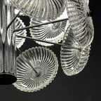 Vintage crystal chandelier Dandelion Italy 1960s mid-century modern italian lighting