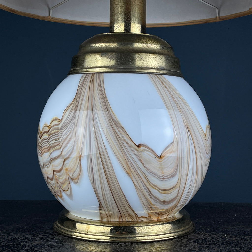 Murano table lamp Italy 1970s mid-century modern italian home decor