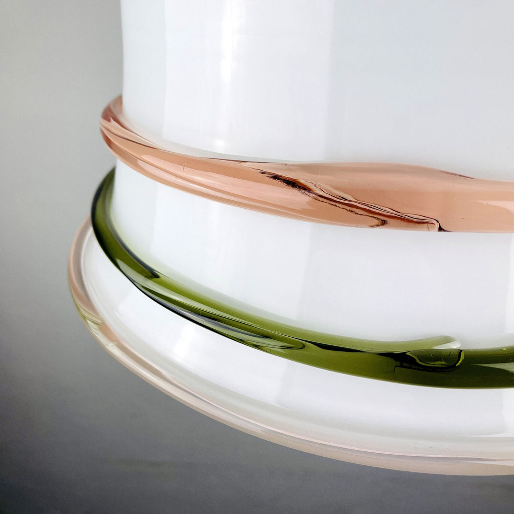Vintage murano pendant lamp Italy 1970s Space age Retro lighting