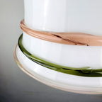Vintage murano pendant lamp Italy 1970s Space age Retro lighting