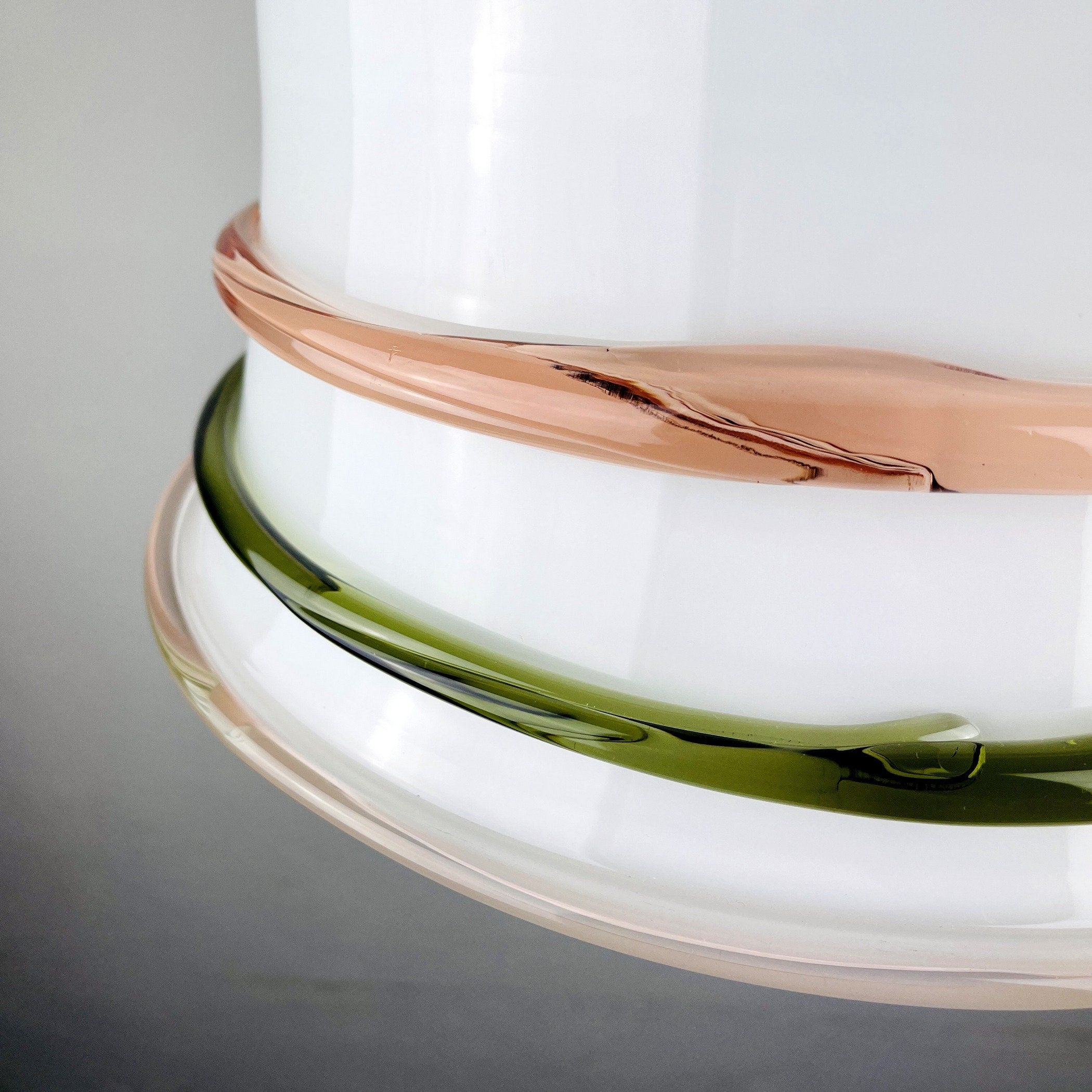 Vintage murano pendant lamp Italy 1970s Space age Retro lighting