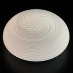 Classic swirl murano glass ceiling or wall lamp Italy 1970s Retro home decor