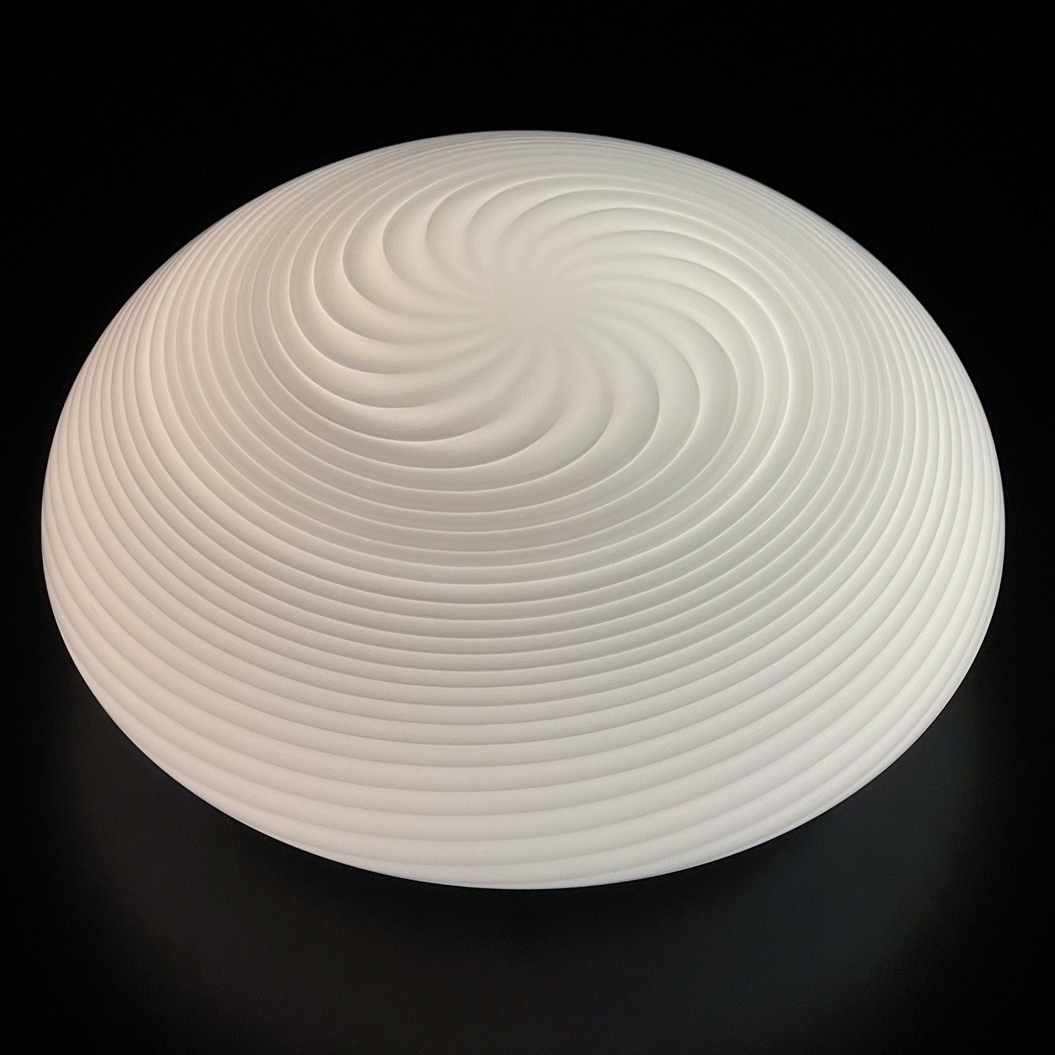 Classic swirl murano glass ceiling or wall lamp Italy 1970s Retro home decor