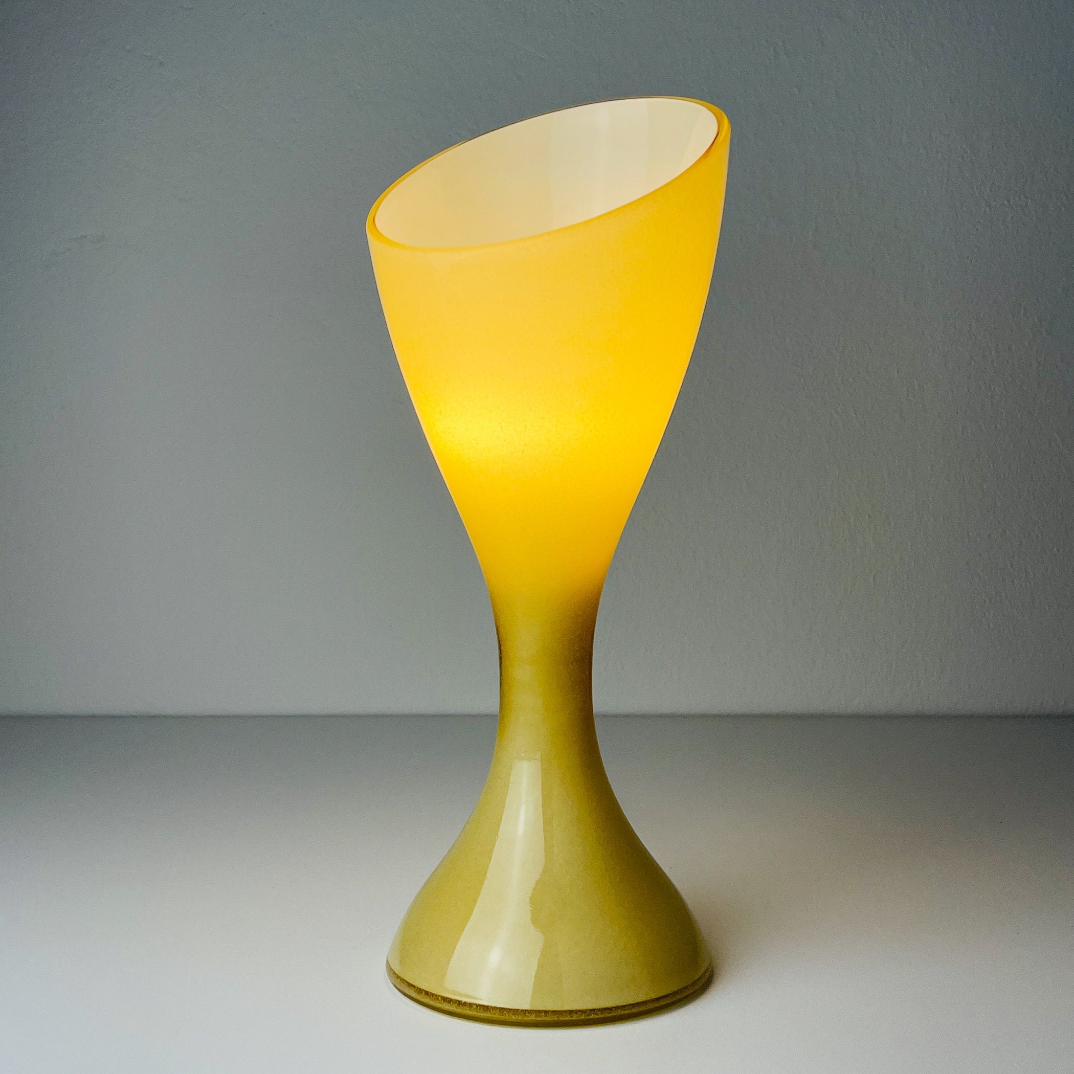 Vintage Murano table lamp by Vistosi, Italy 1980s, Mid-century home decor
