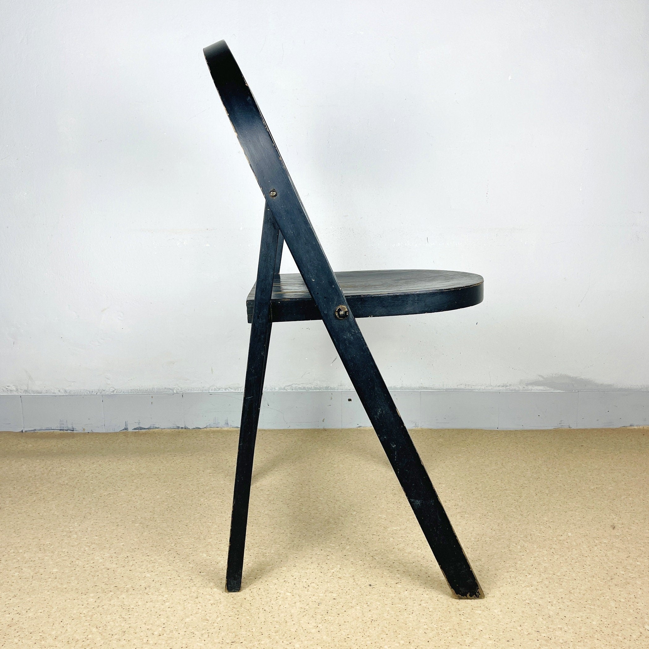 Folding chairs Tric by Achille and Pier Giacomo Castiglioni for BBB Emmebonacina Italy 1970s
