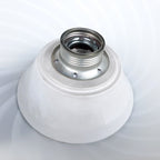 Murano pendant lamp White and Black, Italy 1980s