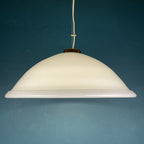 Vintage Swirl Murano Glass Pendant Lamp: 1980s Italian Mid-Century Lighting
