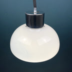 Vintage Mazzega Murano Glass Pendant Lamp: 1970s Italian Space Age Lighting
