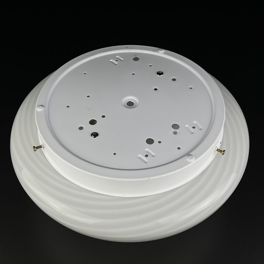 Classic swirl murano glass ceiling or wall lamp Italy 1970s Retro home decor