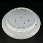Classic swirl murano glass ceiling or wall lamp Italy 1970s Retro home decor