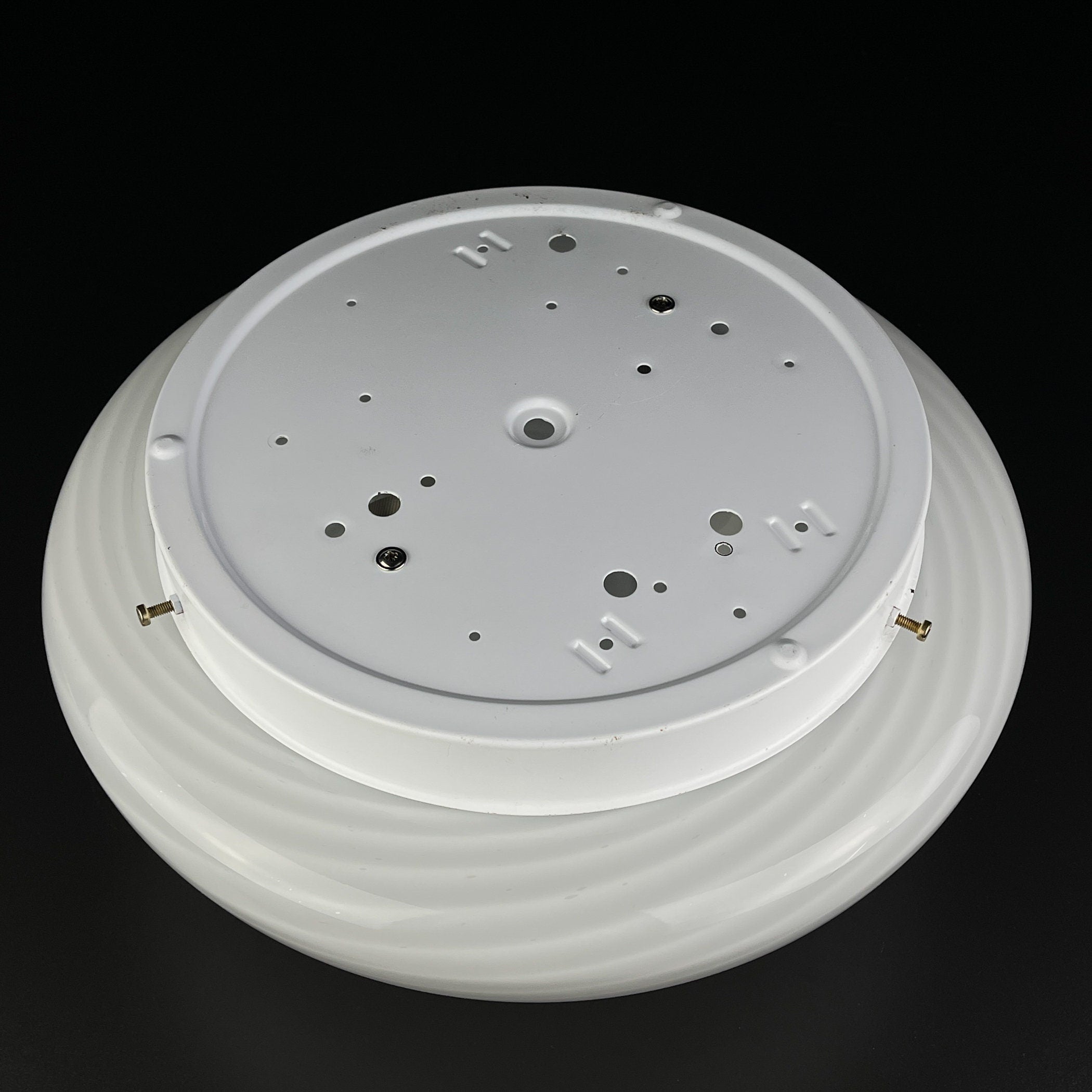 Classic swirl murano glass ceiling or wall lamp Italy 1970s Retro home decor