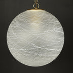 Vintage large swirl murano glass pendant lamp Italy 1970s Mid-century modern italian lighting