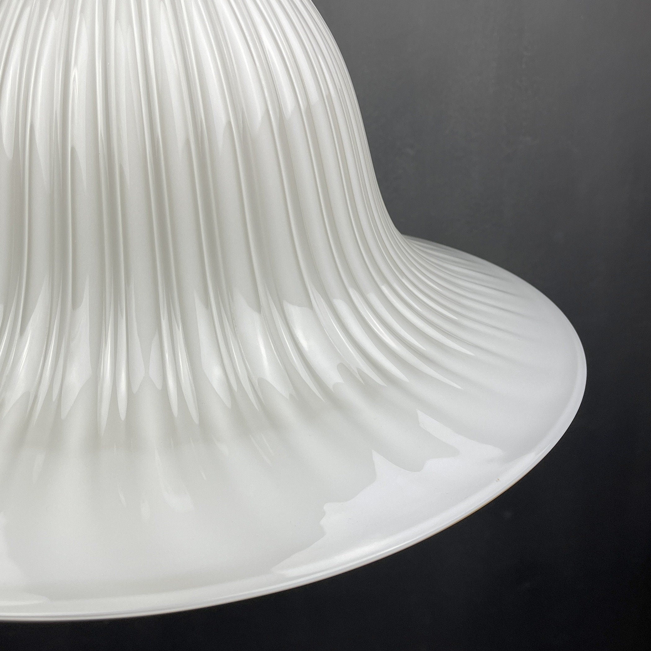 Vintage murano hanging lamp Tulip Italy 1970s Italian mid-century lighting Retro home decor