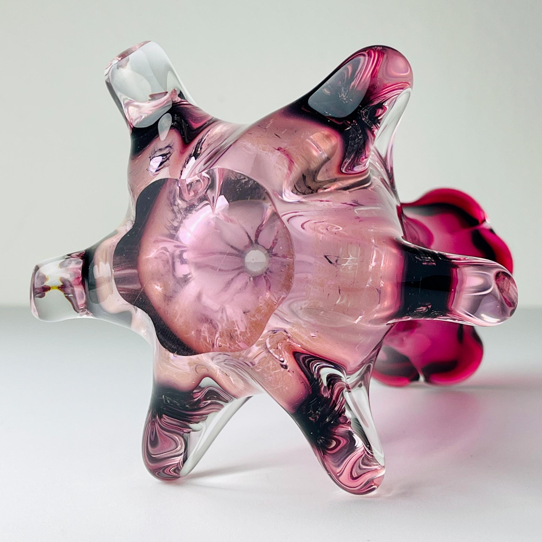 Vintage Murano vase Chambord by Fratelli Toso, Italy 1960s