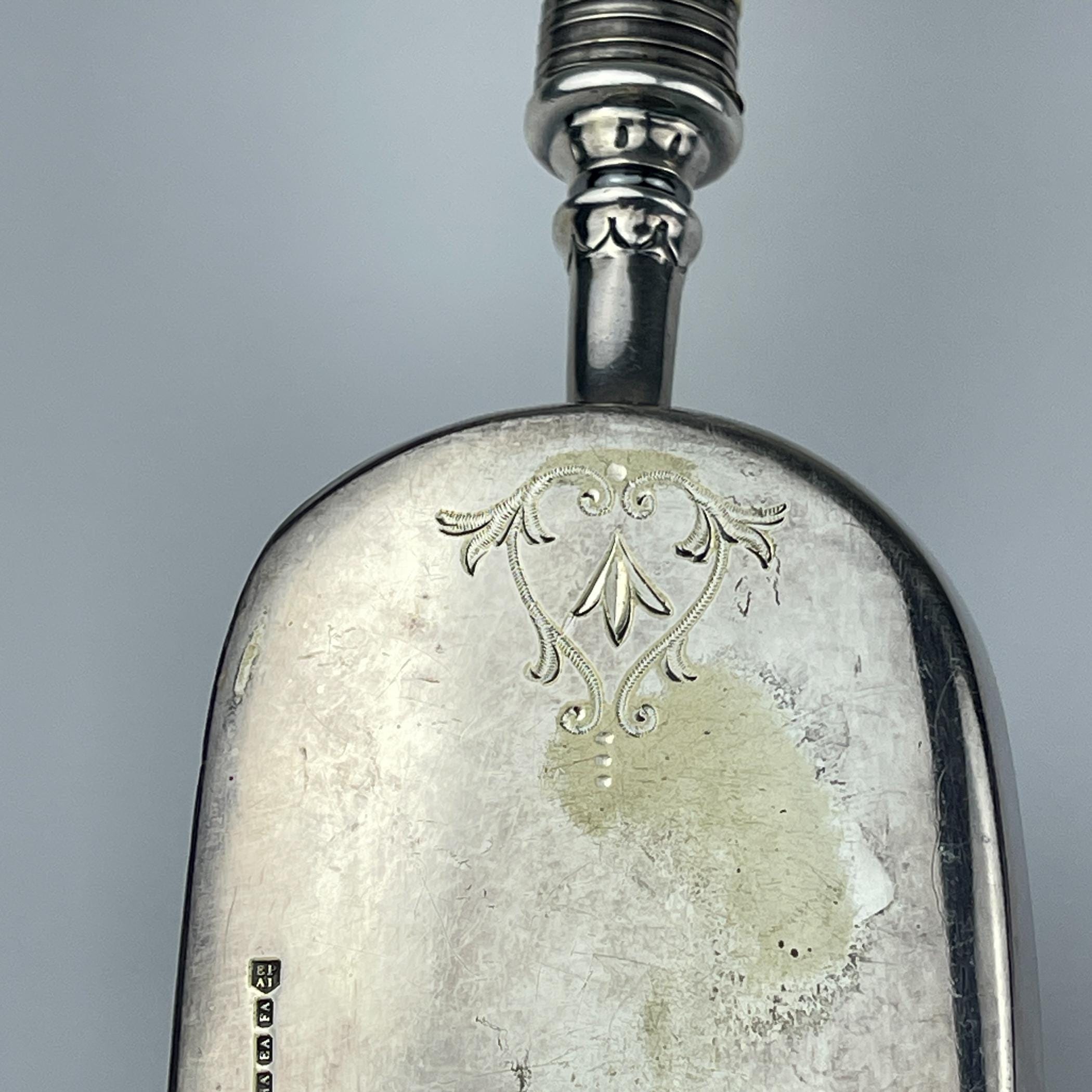 Antique Silver Plate Crumb Scoop - Atkin Brothers, Sheffield