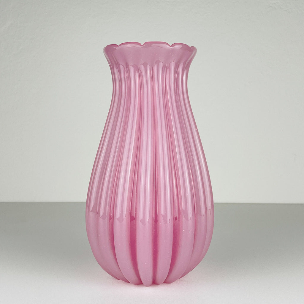 Vintage pink vase by Archimede Seguso, Italy 1950s