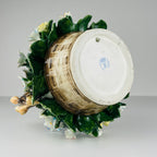 Vintage Capodimonte Ceramic Flower Basket by S. Rioleva, Italy 1960s
