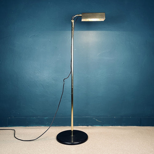 1970s Relux Milano Brass Floor Lamp: Mid-Century Modern Italian Lighting