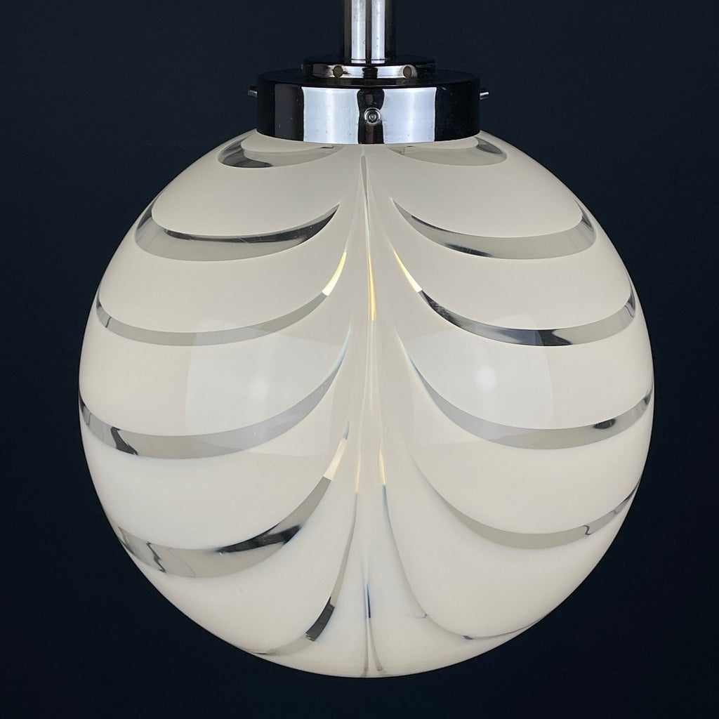 Murano Glass Pendant Lamp, Italy 1960s, Mid-century modern, Retro lighting
