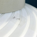 Vintage Murano Pendant Lamp Fazzoletto Vetri Murano, Italy 1970s, Mid-century Modern Italian Design