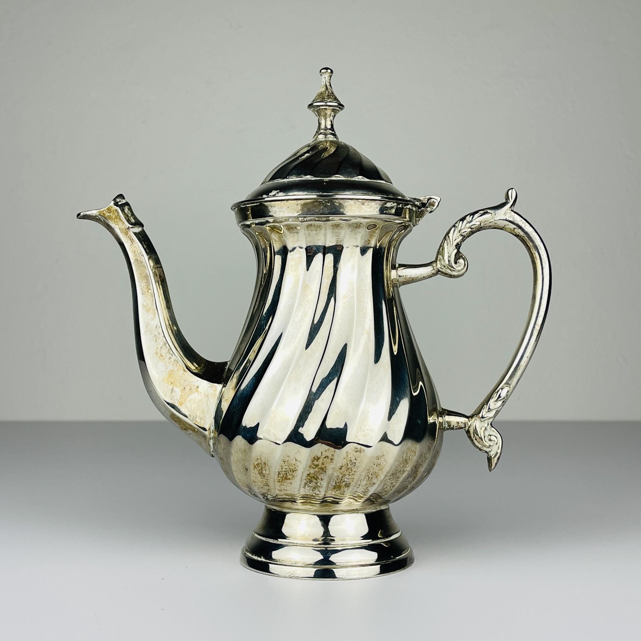 Vintage silver plated coffee pot by Royal Sheffield, England, 1950s, Vintage home decor