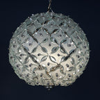 Vintage chandelier Sputnik by Fontana Arte, Italy 1960s, mid-century Italian modern