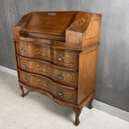 Vintage dresser commode secretaire bureau Italy 1960s furniture antique style chest of drawers