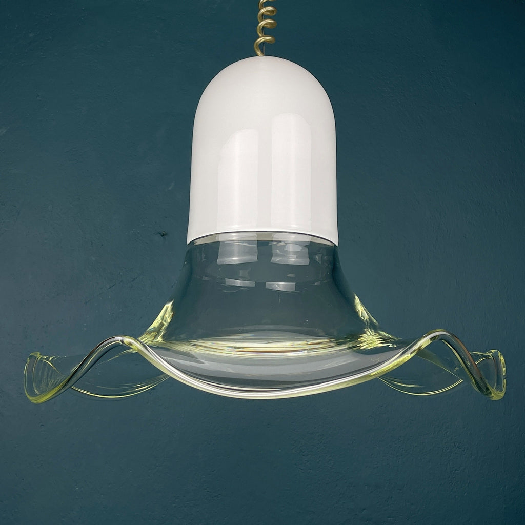 Murano Glass Pendant Lamp: Mid-Century Italian Lighting, 1970s