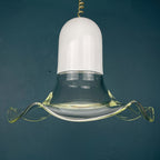 Murano Glass Pendant Lamp: Mid-Century Italian Lighting, 1970s
