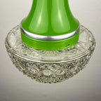 Mid-century green pendant lamp by Targetti Sankey, Italy 1960s, Vintage Italian lighting Space Age