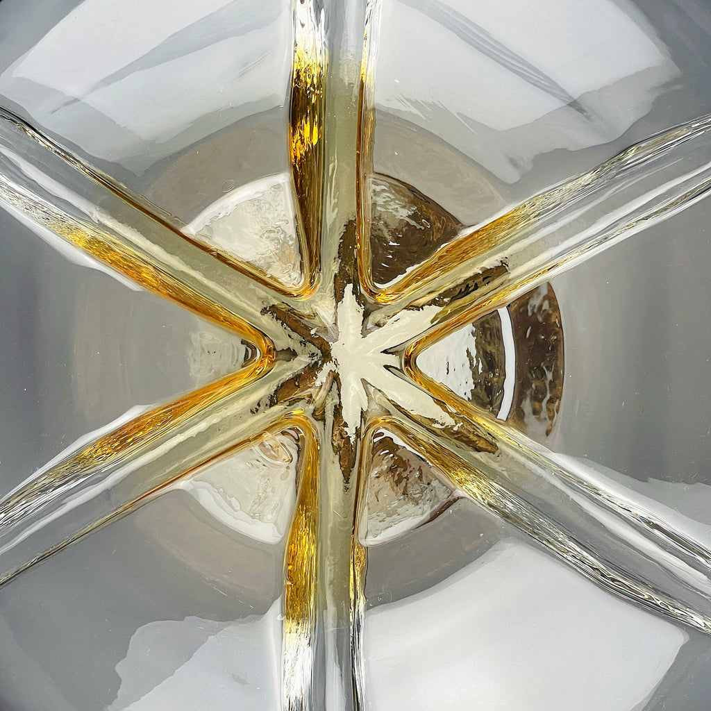 Large murano glass pendant lamp by Mazzega Italy 1960s Mid-century lighting