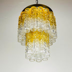 Murano glass chandelier Tronchi by Toni Zuccheri for Venini Italy 1960s