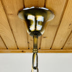 Vintage amber murano chandelier De Majo Italy 1970s Mid-century italian chandelier 6 bulbs