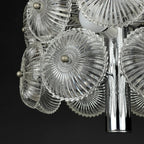 Vintage crystal chandelier Dandelion Italy 1960s mid-century modern italian lighting