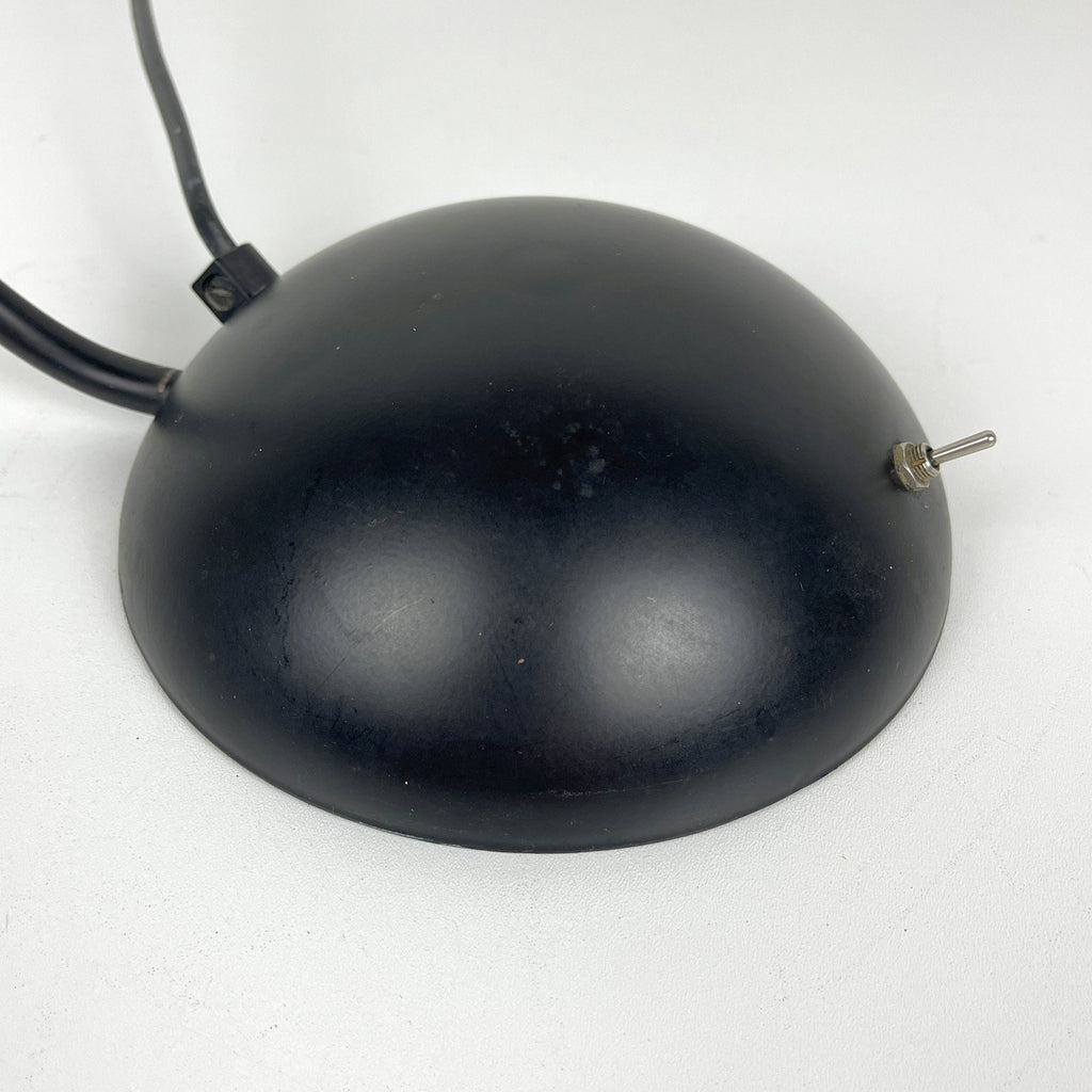 Retro black desk lamp by C. Zaffaroni, Turate (Como), Italy 1980s, retro home office
