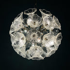 Large Murano chandelier Flower Sputnik by Paolo Venini for VeArt, Italy, 1960s