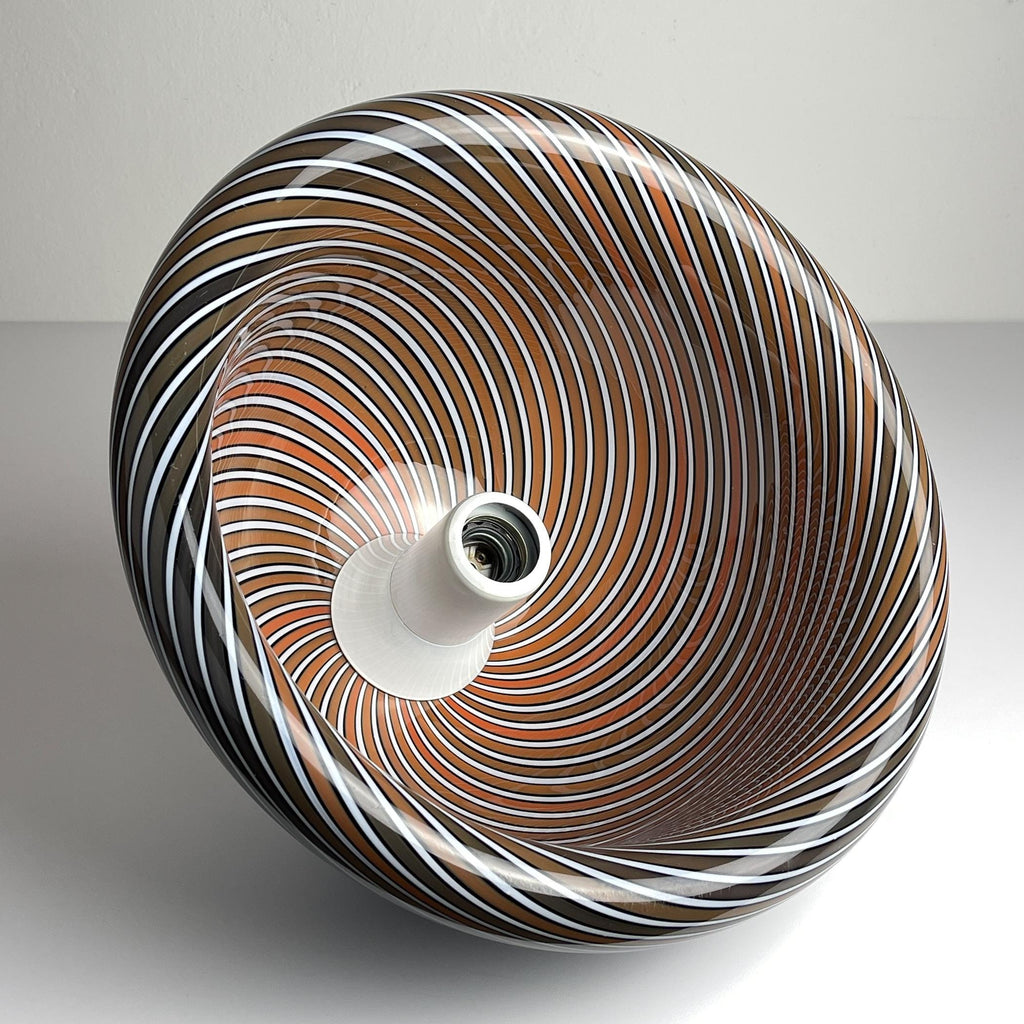 Vintage Murano black pendant lamp, Italy 1960s