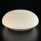 Classic swirl murano glass ceiling or wall lamp Italy 1970s Retro home decor