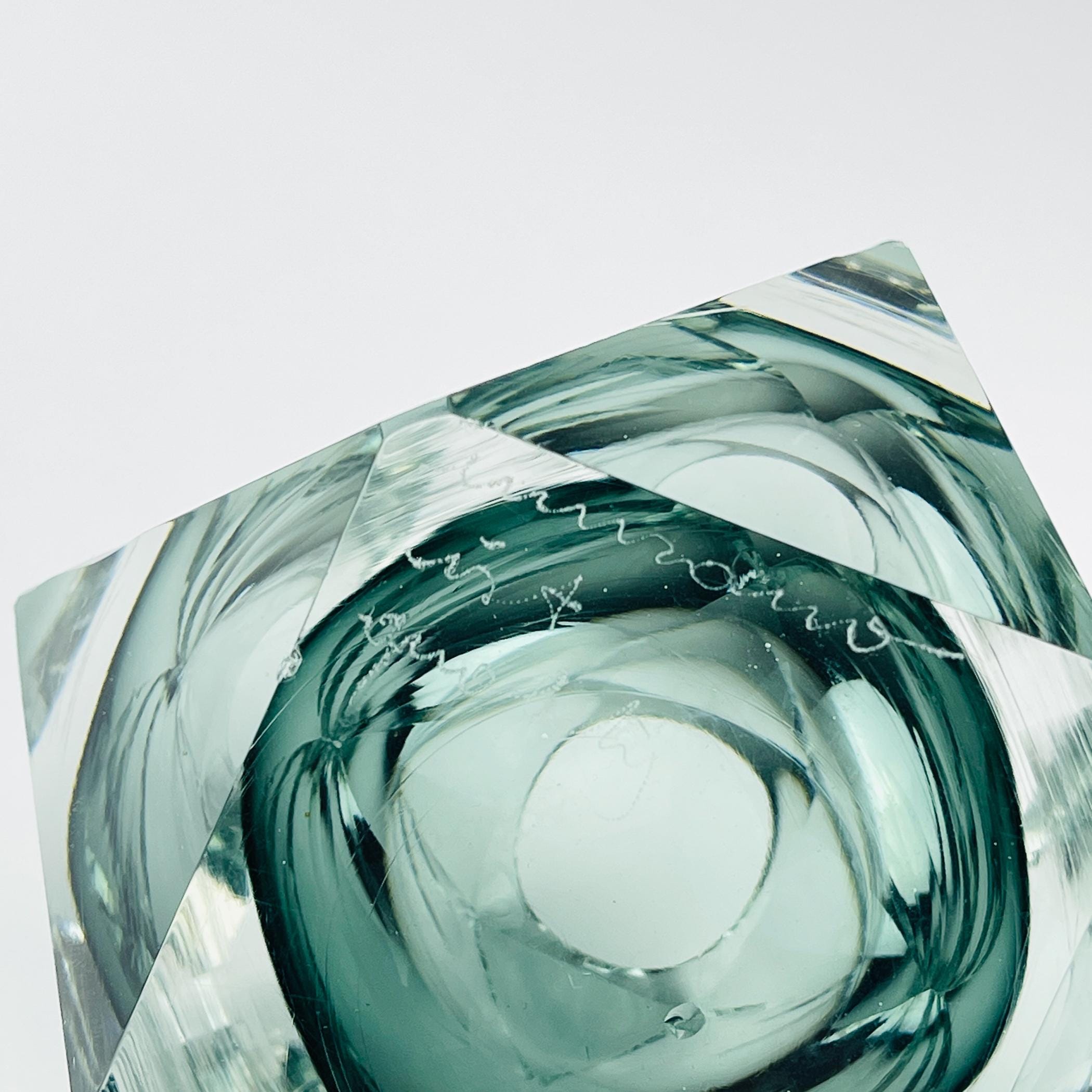 Original murano glass ashtray, Italy, 1970s, Vintage Home Decor