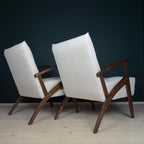 Mid-century armchair, Yugoslavia 1970s, Set of 2, vintage home furniture