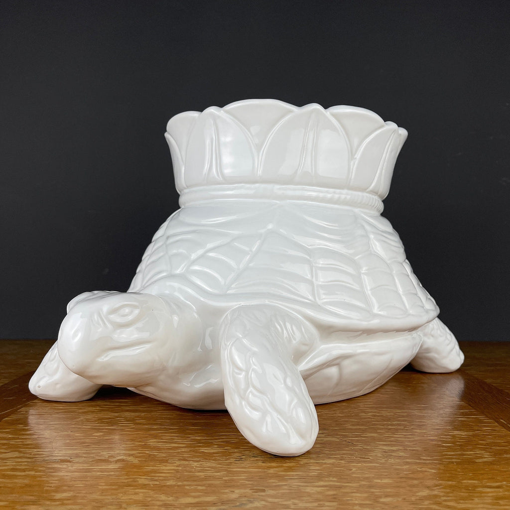 Large Ceramic Vase Turtle by Bellini Italy 1970s Vintage Art Piece
