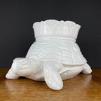 Large Ceramic Vase Turtle by Bellini Italy 1970s Vintage Art Piece