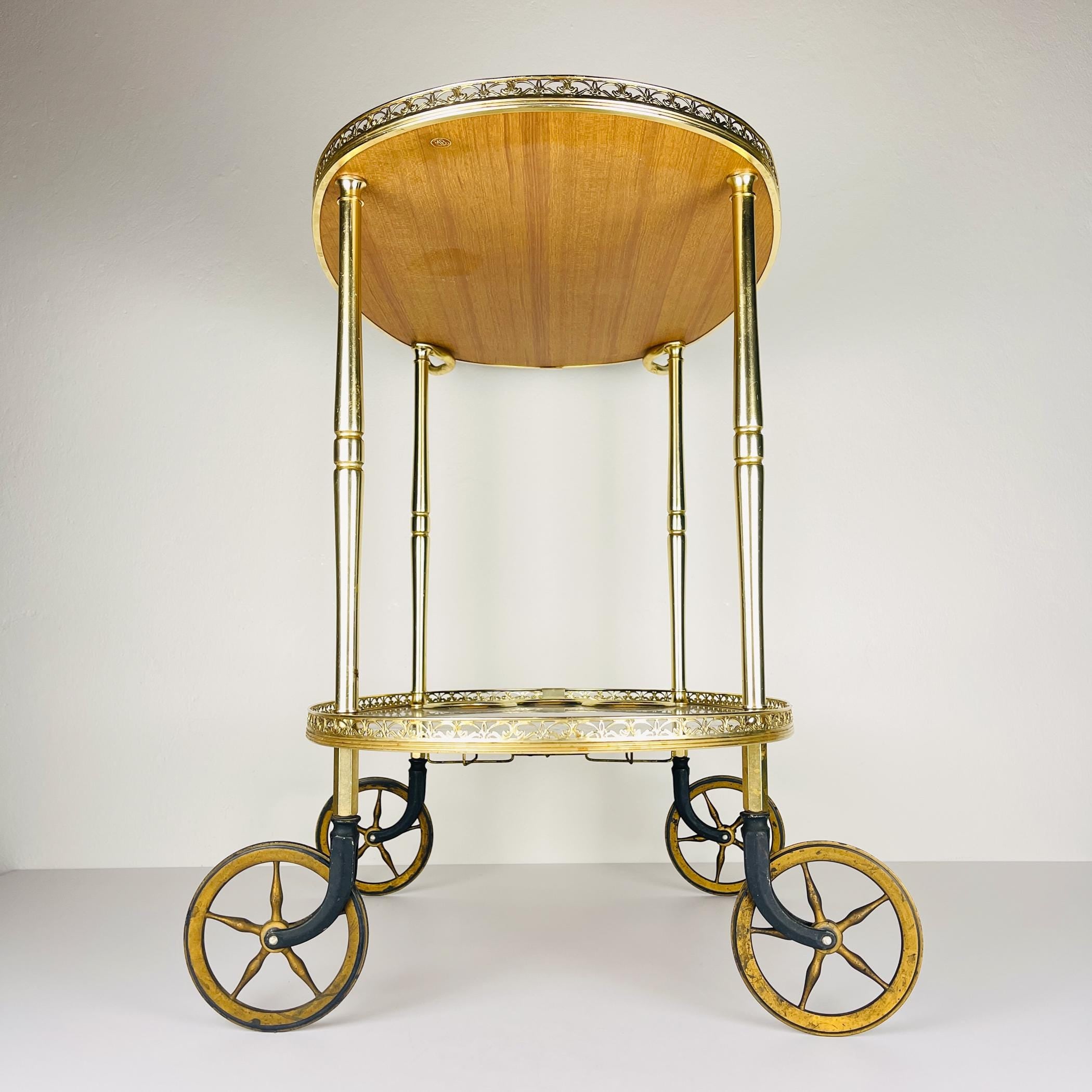 Vintage Bar Cart by MB, Italy 1960s, Mid-Century modern