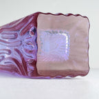 Vintage textured murano glass vase Tronchi, Italy 1970s