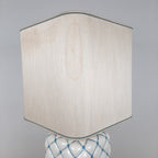 Vintage ceramic table lamp Italy 1960s Pillow lamp quilt nightlamp Retro home lighting