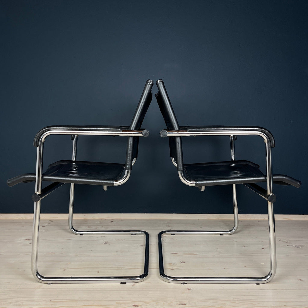 Mid-Century Bauhaus Cantilever Chair Set: Stol Kamnik, Mart Stam Design