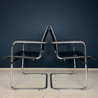 Mid-Century Bauhaus Cantilever Chair Set: Stol Kamnik, Mart Stam Design