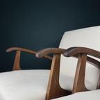 Mid-century armchair, Yugoslavia 1970s, Set of 2, vintage home furniture