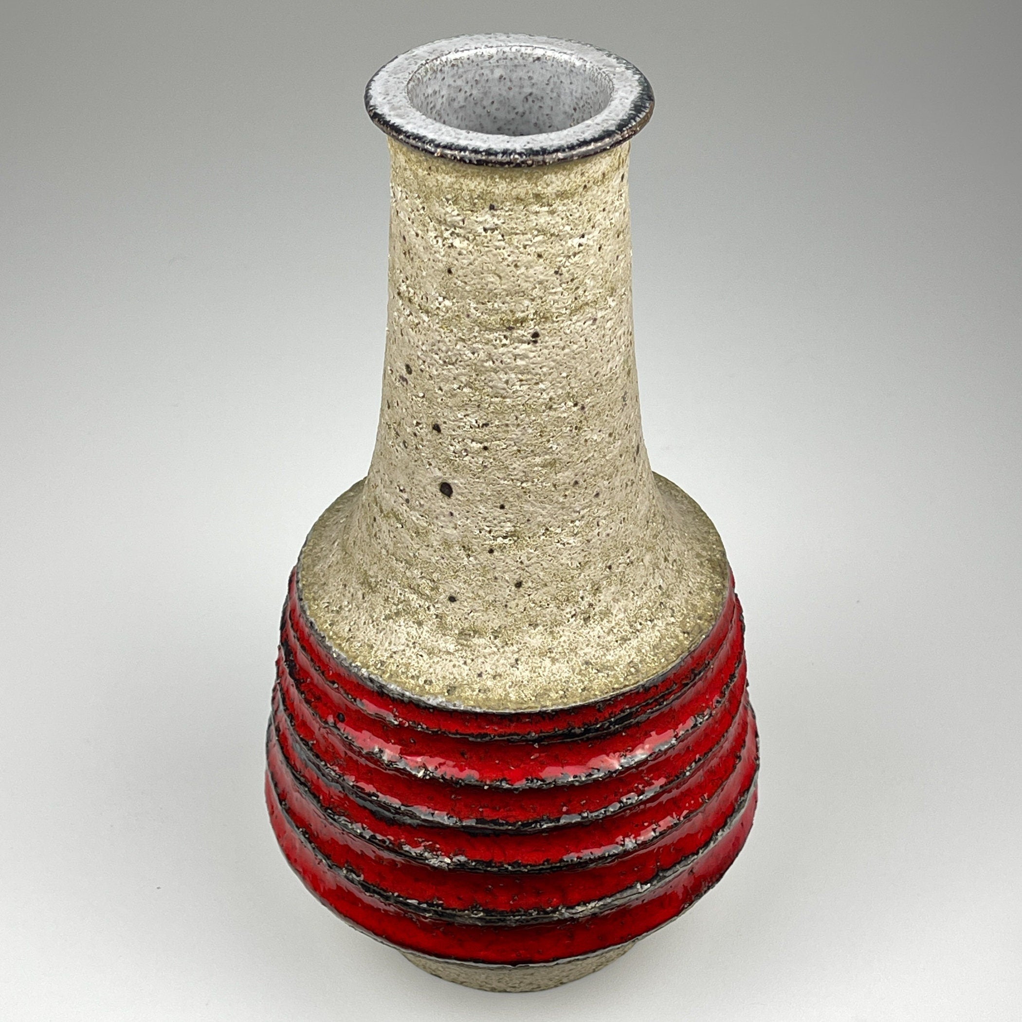 Vintage ceramic vase, Italy 1970s, Mid-century home decor